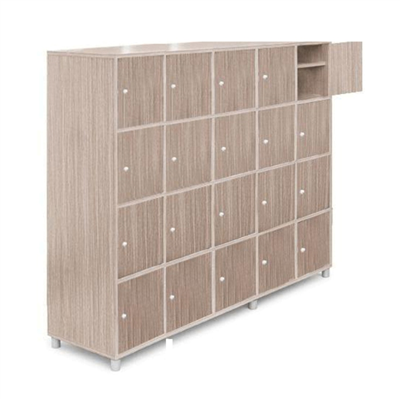 Tủ giầy 20  khoang, cánh gỗ  TJ-20G